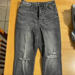 American Eagle Grey High Rise Jegging